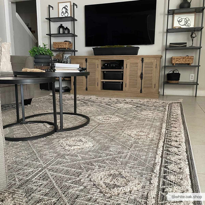 Agoo High-Low Pile Rustic Rug-Boutique Rugs-lobo nosara