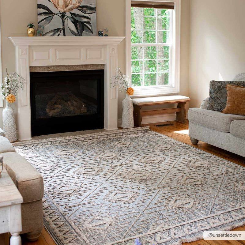 Agoo High-Low Pile Rustic Rug-Boutique Rugs-lobo nosara
