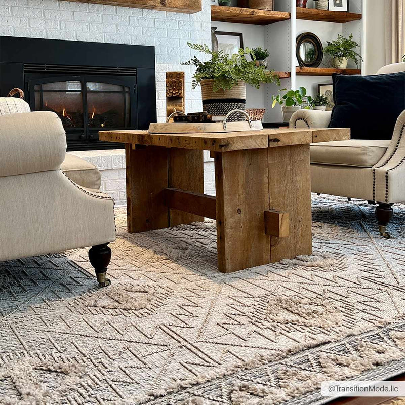 Agoo High-Low Pile Rustic Rug-Boutique Rugs-lobo nosara