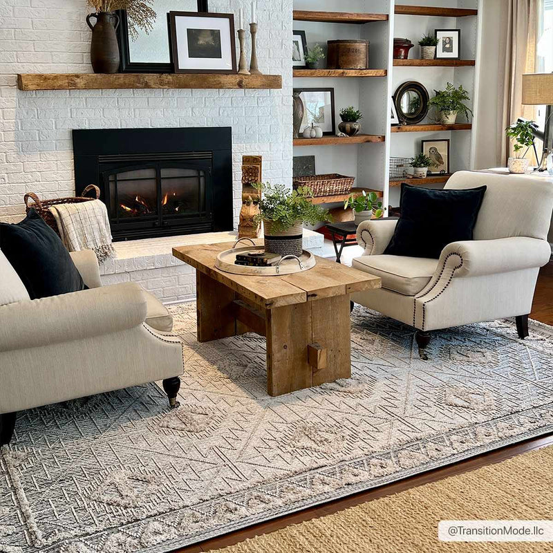 Agoo High-Low Pile Rustic Rug-Boutique Rugs-lobo nosara