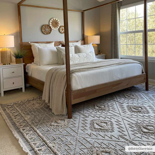 Agoo High-Low Pile Rustic Rug-Boutique Rugs-lobo nosara