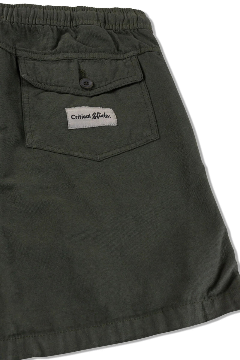 All Day Canvas Short - Fatigue-THE CRITICAL SLIDE SOCIETY-lobo nosara