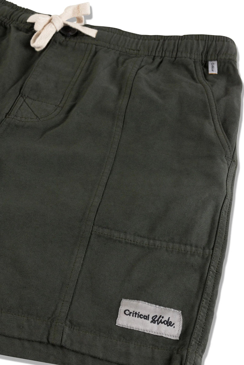 All Day Canvas Short - Fatigue-THE CRITICAL SLIDE SOCIETY-lobo nosara