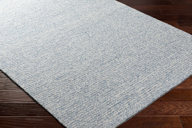 Alyra Light Blue Solid Wool Rug-Boutique Rugs-lobo nosara