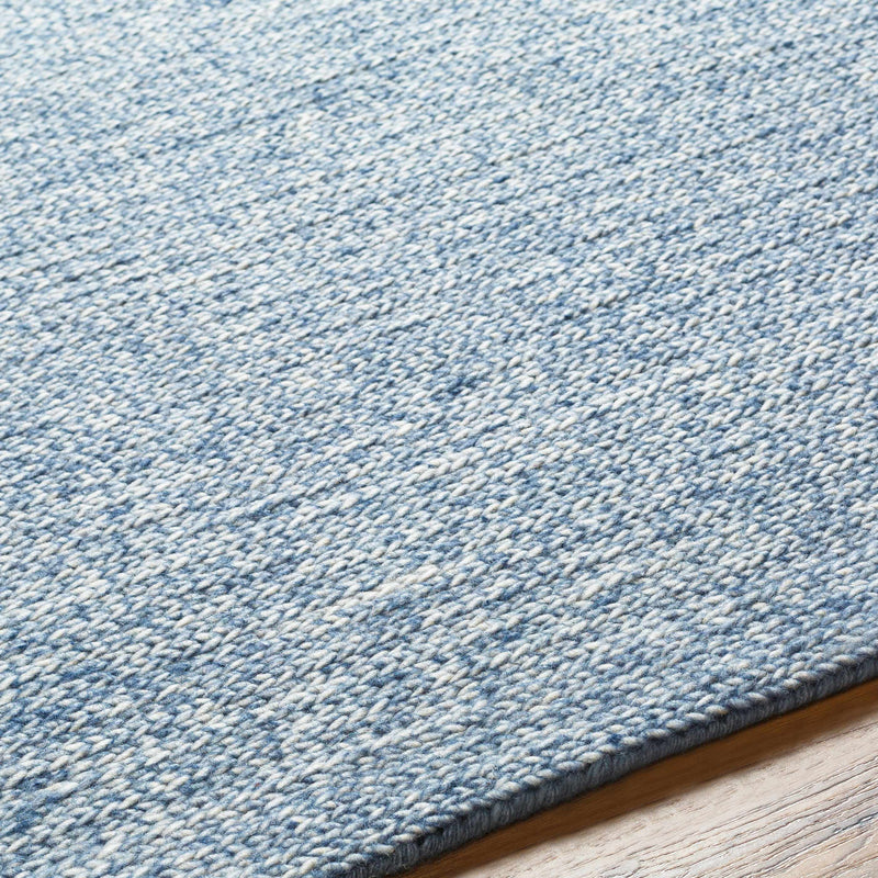 Alyra Light Blue Solid Wool Rug-Boutique Rugs-lobo nosara