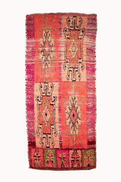 Amira Vintage Moroccan Rug | 3'3" x 6'9"-Apartment F-lobo nosara