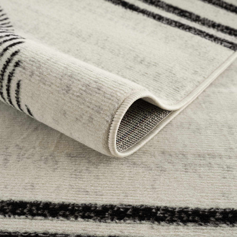 Angus Black&White Geometric Area Rug-Boutique Rugs-lobo nosara
