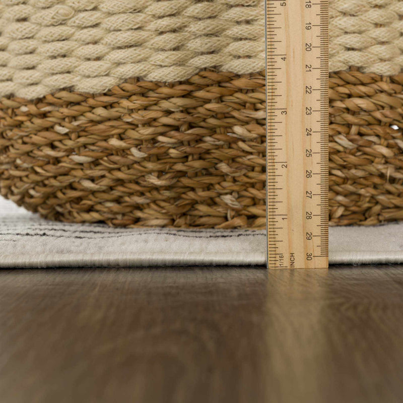 Angus Black&White Geometric Area Rug-Boutique Rugs-lobo nosara