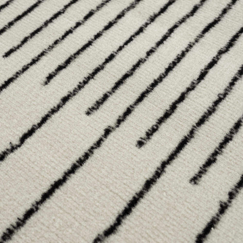Angus Black&White Geometric Area Rug-Boutique Rugs-lobo nosara