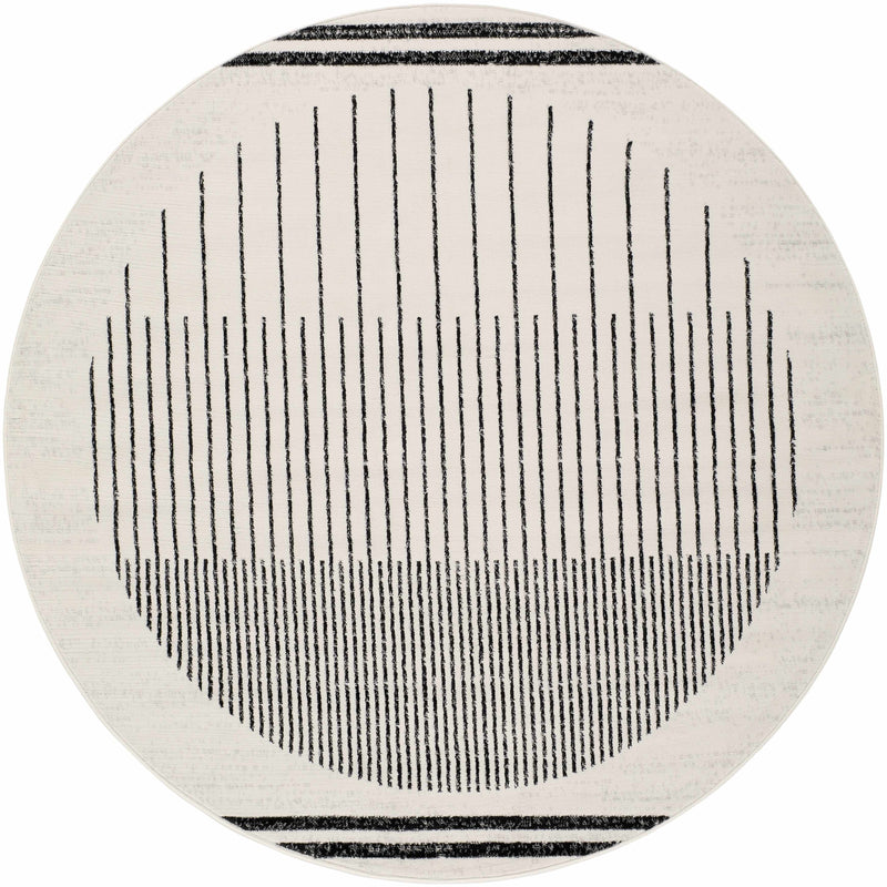 Angus Black&White Geometric Area Rug-Boutique Rugs-lobo nosara