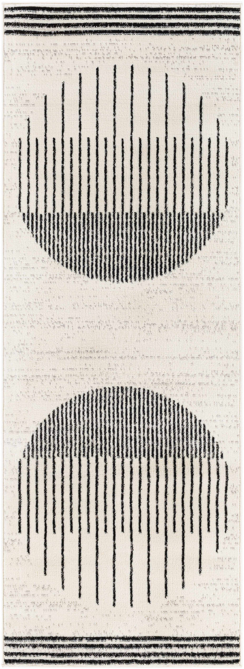 Angus Black&White Geometric Area Rug-Boutique Rugs-lobo nosara