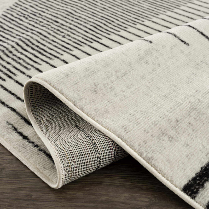 Angus Black&White Geometric Area Rug-Boutique Rugs-lobo nosara