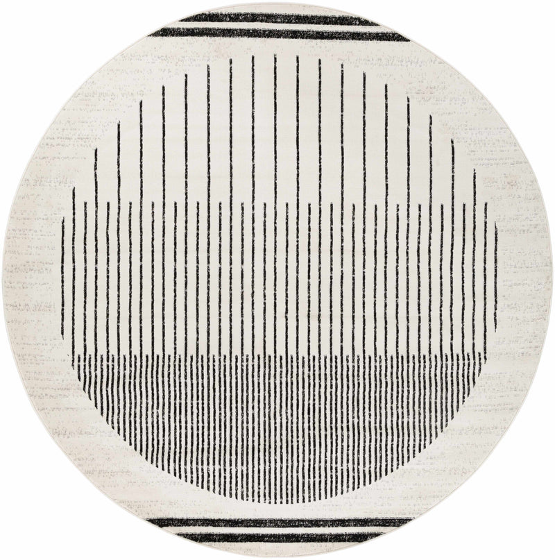 Angus Black&White Geometric Area Rug-Boutique Rugs-lobo nosara