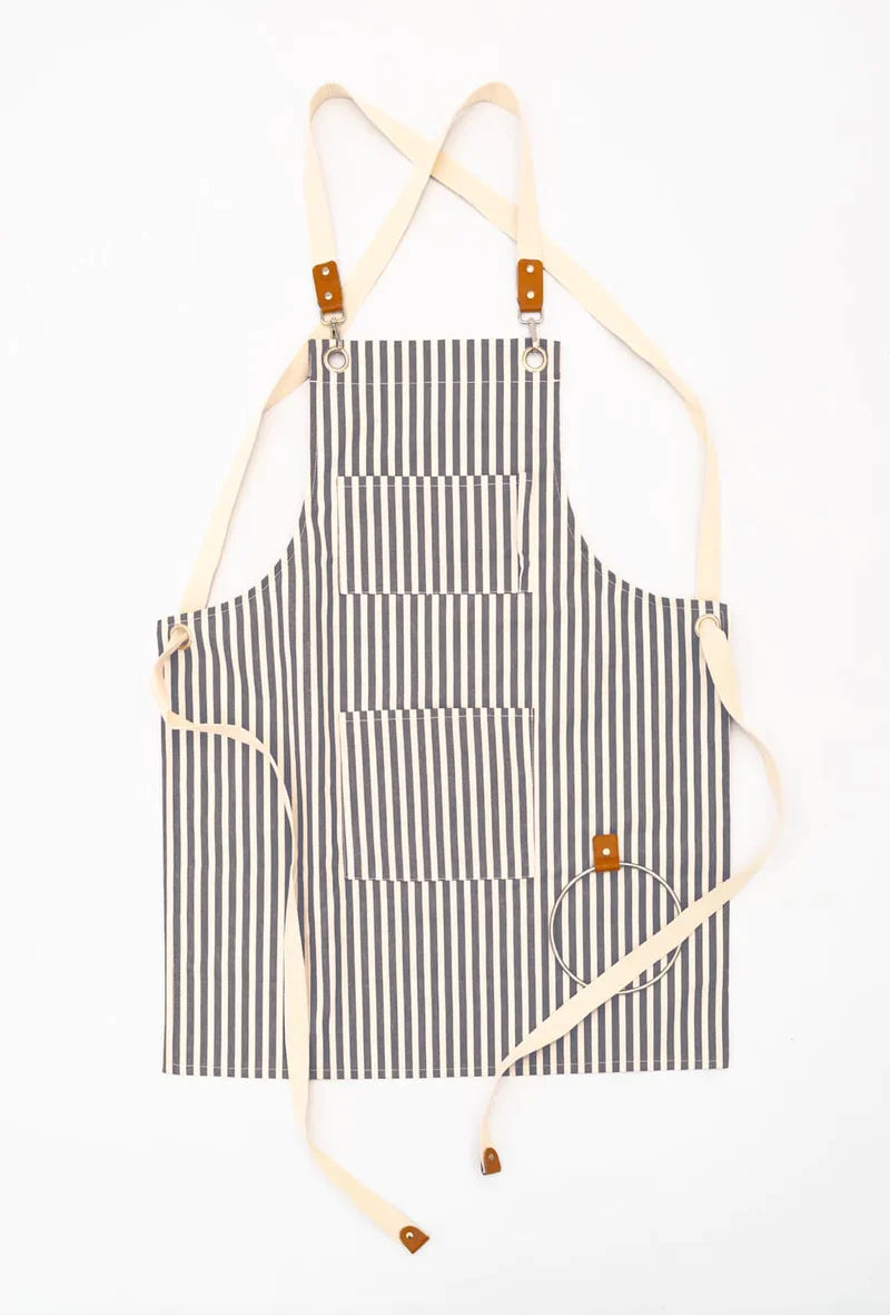 Apron - Navy Stripe-Business & Pleasure-lobo nosara