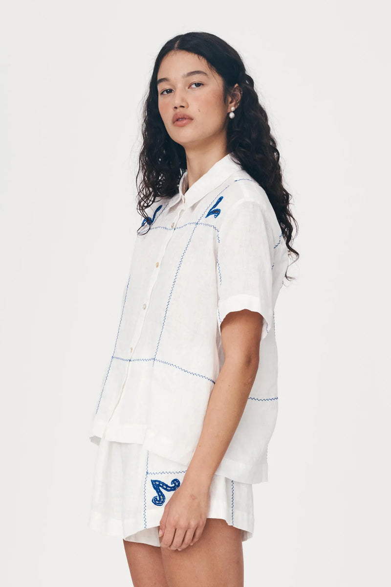 Aries Linen Shirt-Rowie the label-lobo nosara