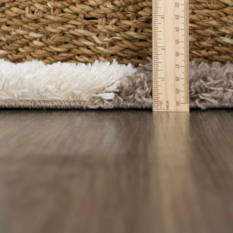 Atira Brown Checkered Area Rug-Boutique Rugs-lobo nosara