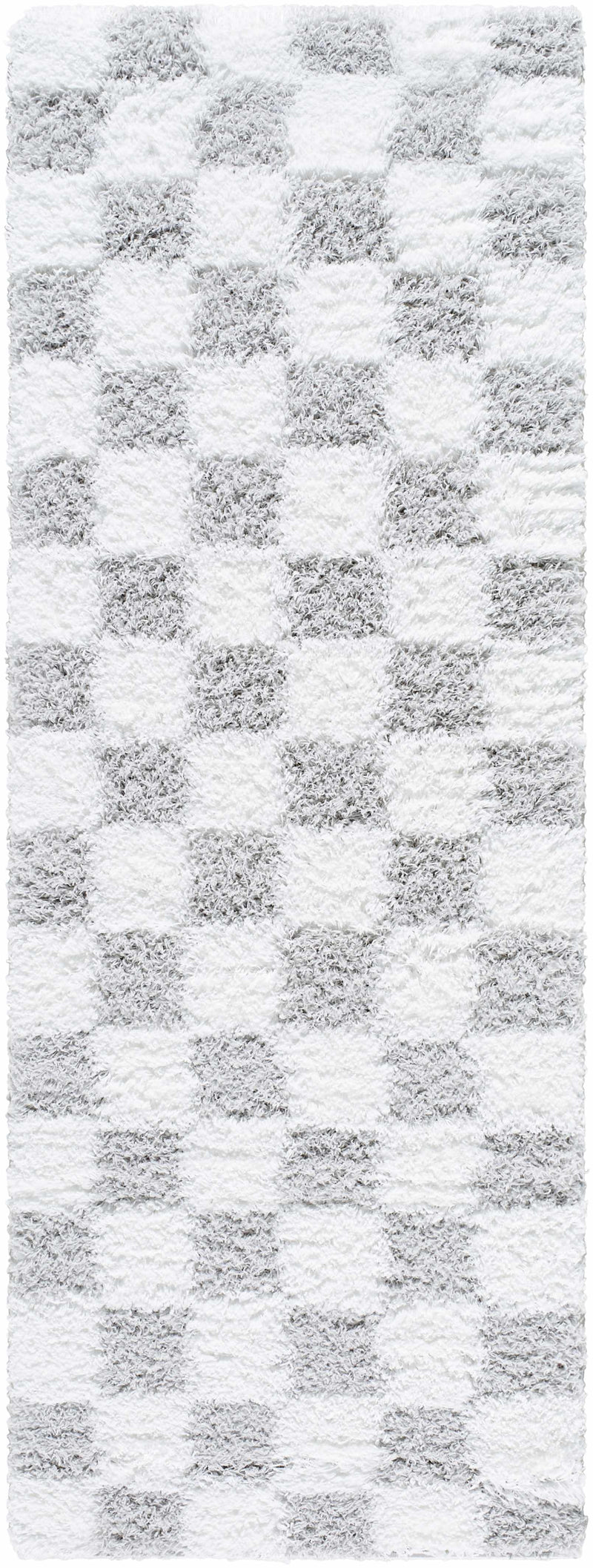 Atira Gray Checkered Area Rug-Boutique Rugs-lobo nosara