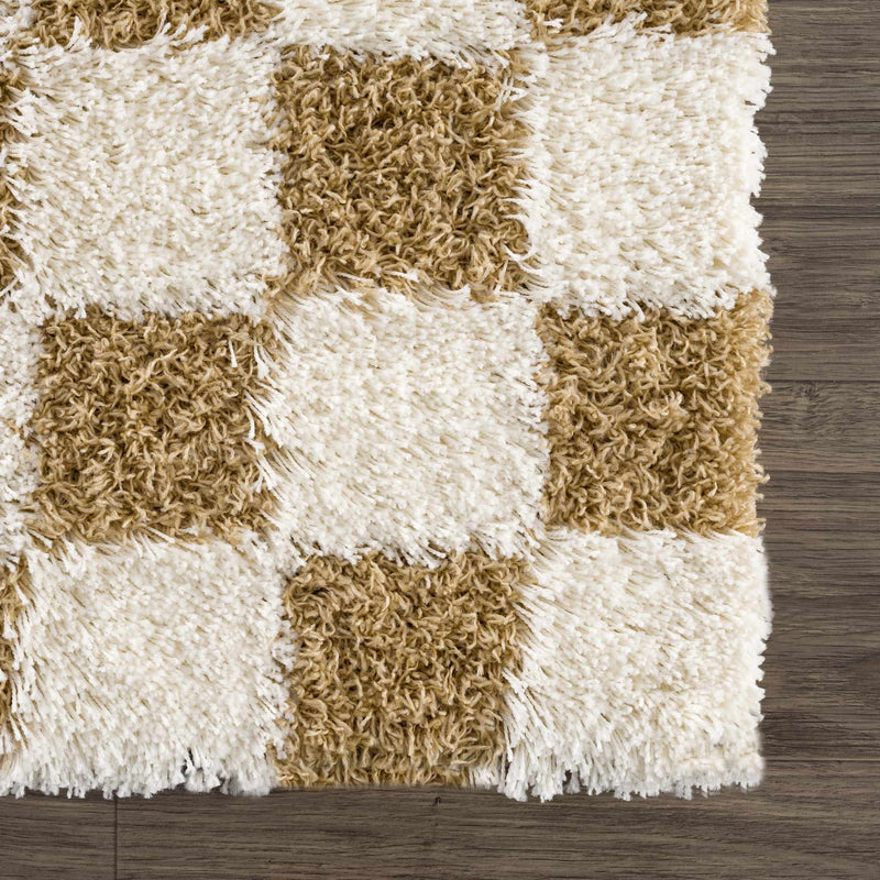 Atira Mustard Checkered Area Rug-Boutique Rugs-lobo nosara