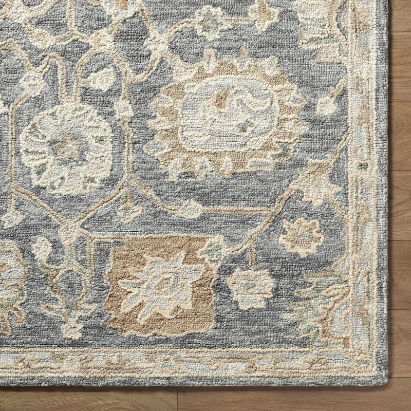 Auryon Hand Tufted Oushak Wool Rug Area Rug-Boutique Rugs-lobo nosara
