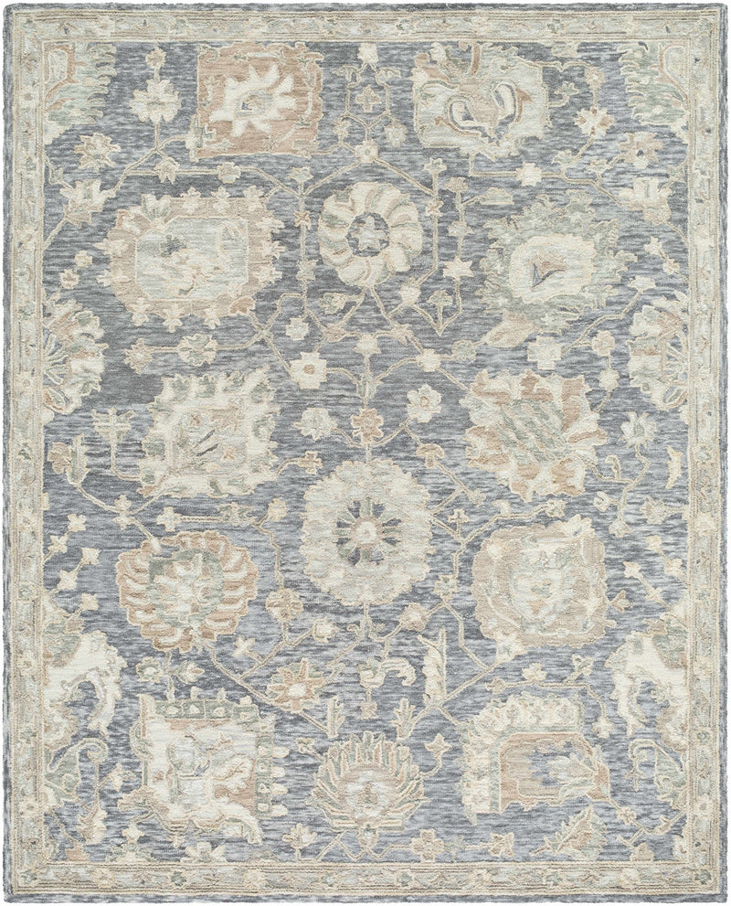 Auryon Hand Tufted Oushak Wool Rug Area Rug-Boutique Rugs-lobo nosara