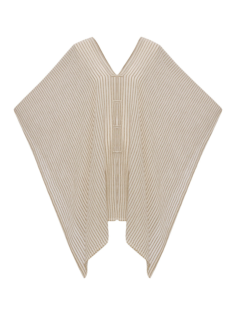 Ava Kimono - Khaki Green Stripes-The Handloom-lobo nosara