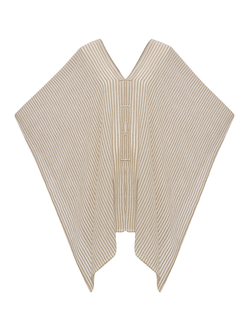 Ava Kimono - Khaki Green Stripes-The Handloom-lobo nosara