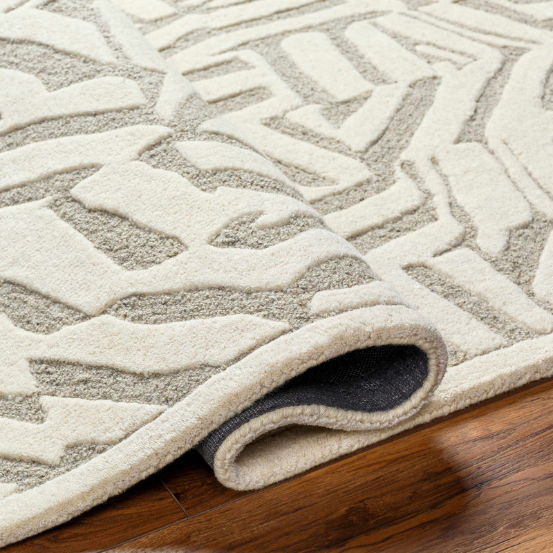 Avian Cream Wool Area Rug-Boutique Rugs-lobo nosara
