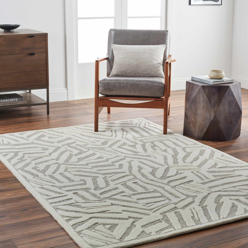 Avian Cream Wool Area Rug-Boutique Rugs-lobo nosara