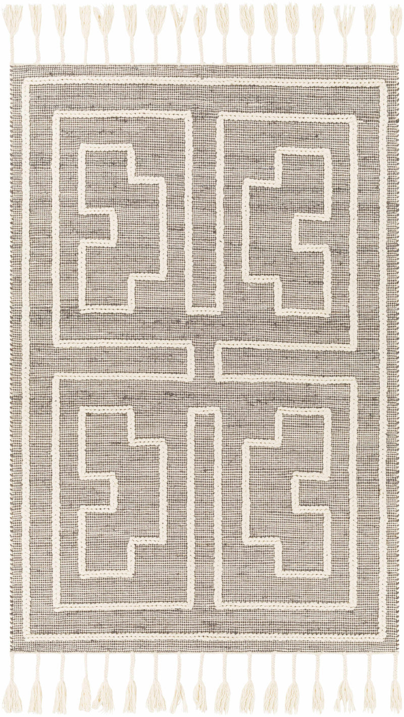 Azra Tasseled Jute&Wool Rug-Boutique Rugs-lobo nosara