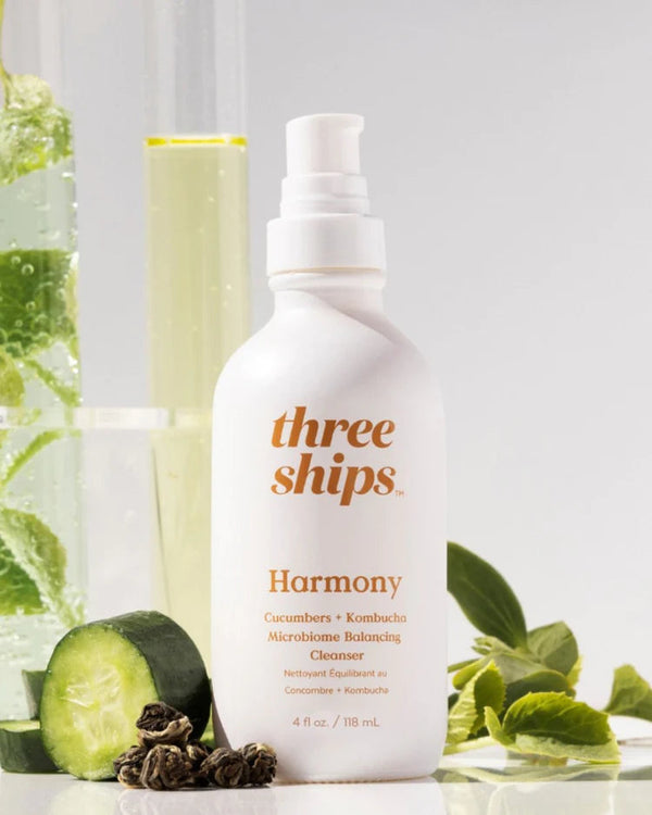 Harmony Cucumber + Kombucha Microbiome Balancing Cleanser-Three Ships Beauty-lobo nosara