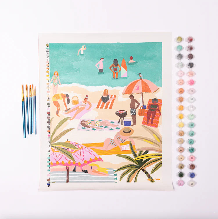 Beach Day by Hebe Studio Paint by Numbers Deluxe-Paint Anywhere-lobo nosara