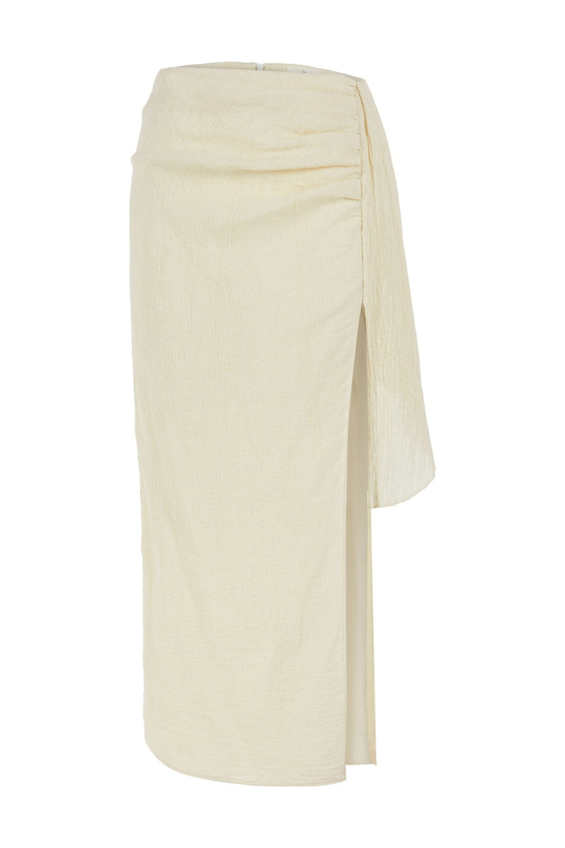 Bella Maxi Skirt - Natural-The Handloom-lobo nosara