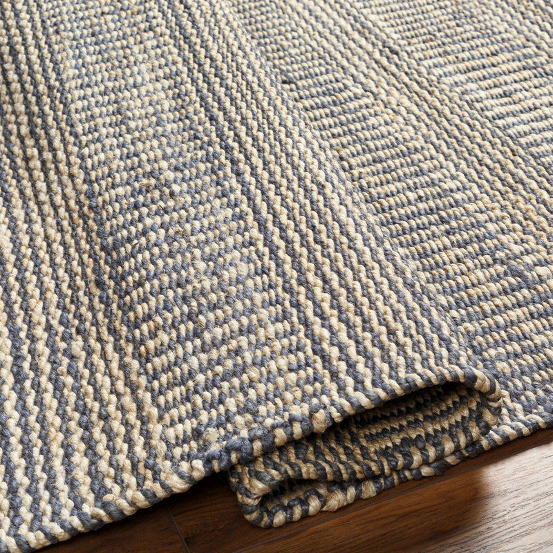 Blue Elle Jute Rug-Boutique Rugs-lobo nosara