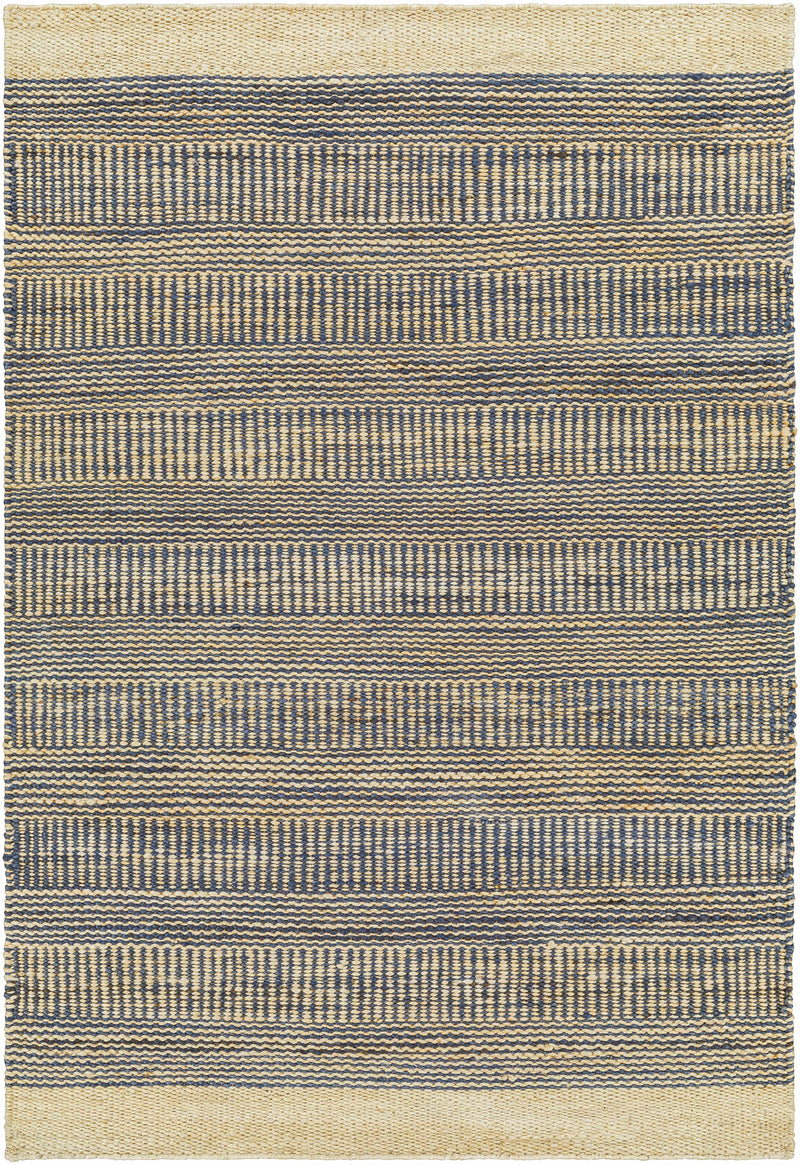 Blue Elle Jute Rug-Boutique Rugs-lobo nosara