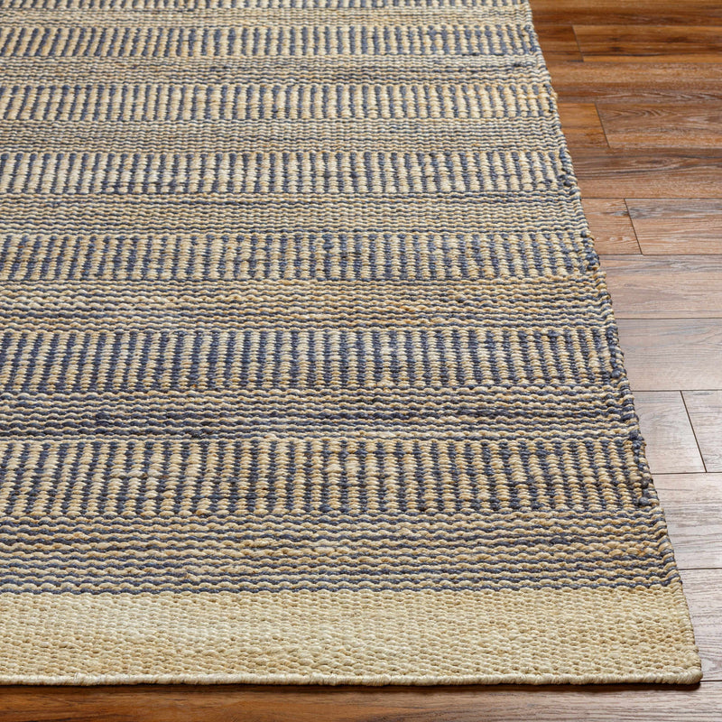 Blue Elle Jute Rug-Boutique Rugs-lobo nosara