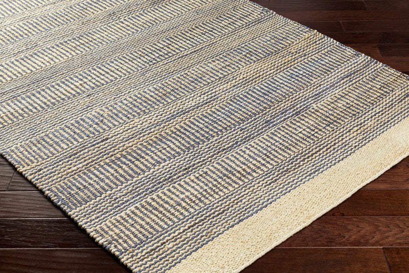 Blue Elle Jute Rug-Boutique Rugs-lobo nosara