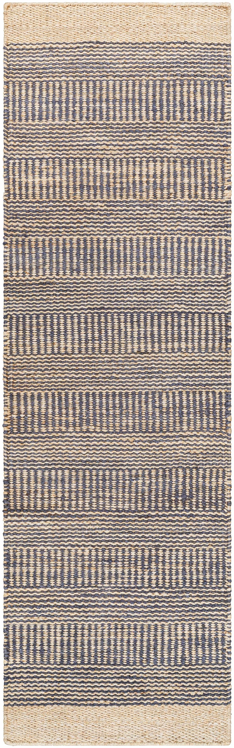 Blue Elle Jute Rug-Boutique Rugs-lobo nosara