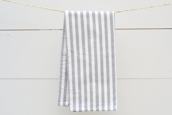 Blue French Stripe Dish Towel-Galley & Fen-lobo nosara