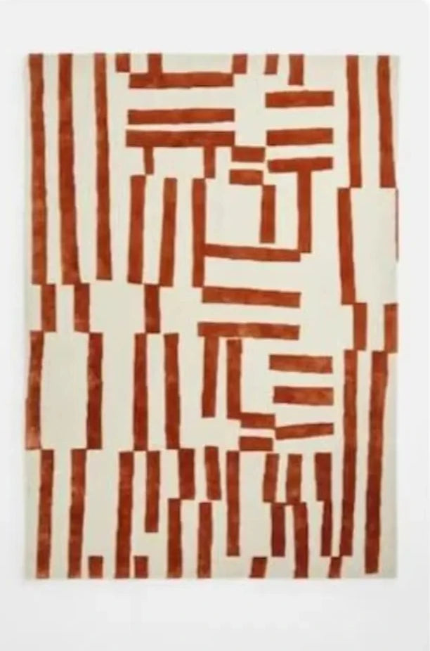 Boujaad Moroccan Rug - Geometric Orange-lobo-lobo nosara