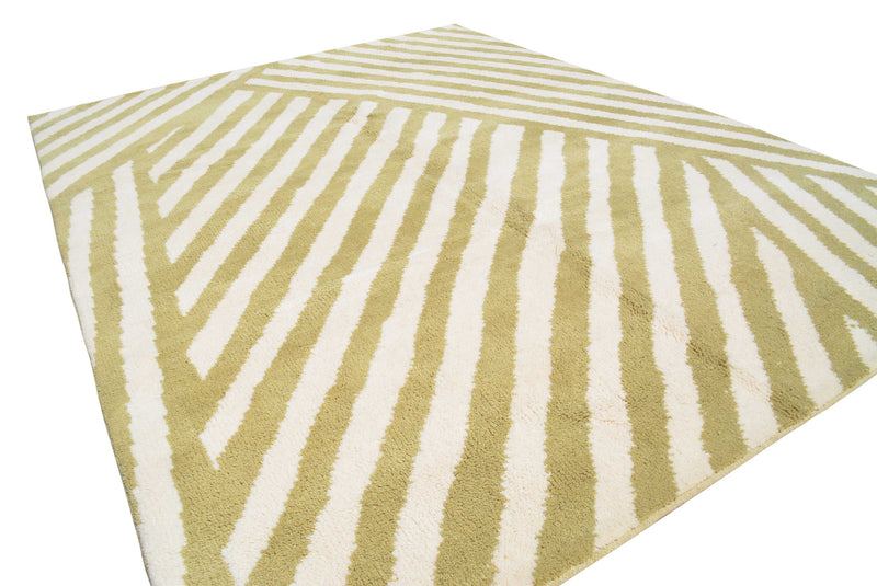 Boujaad Moroccan Rug - Olive Stripes-lobo-lobo nosara