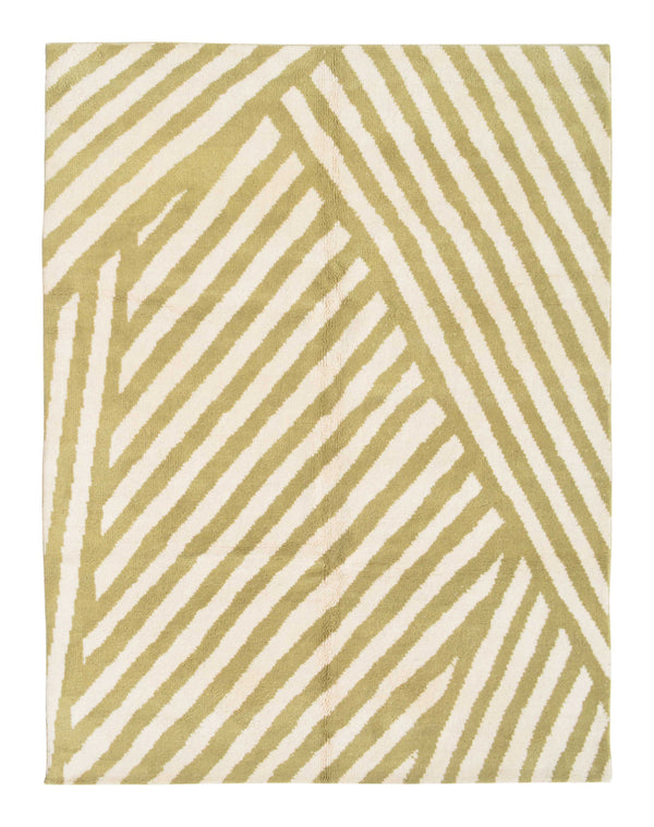 Boujaad Moroccan Rug - Olive Stripes-lobo-lobo nosara