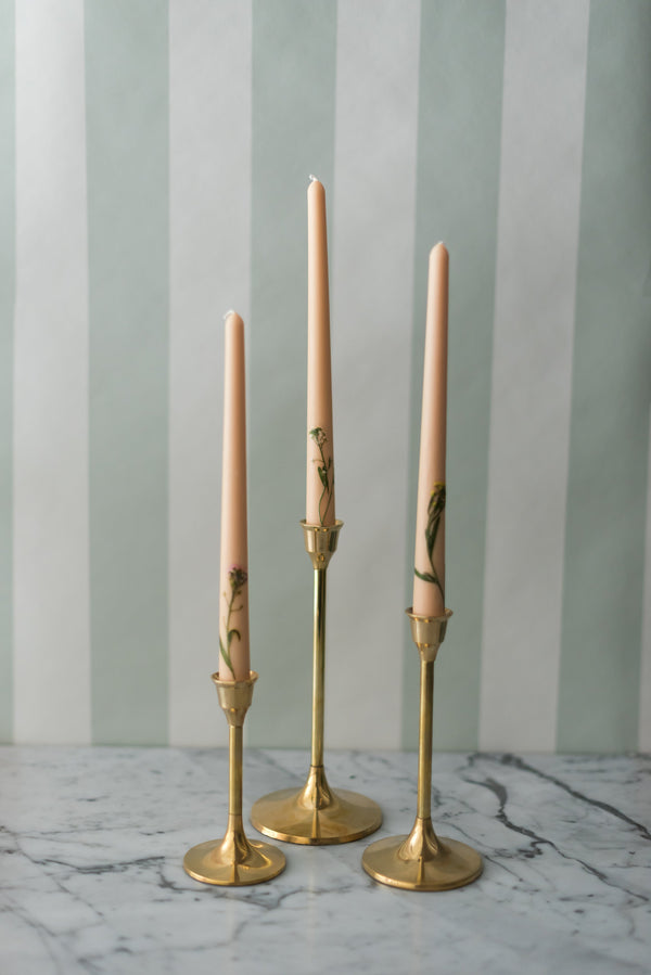 Brass Candle Holders-Galley & Fen-lobo nosara