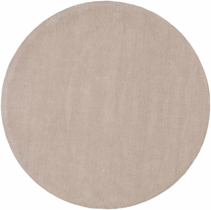 Brockton Solid Tan Wool Rug-Boutique Rugs-lobo nosara
