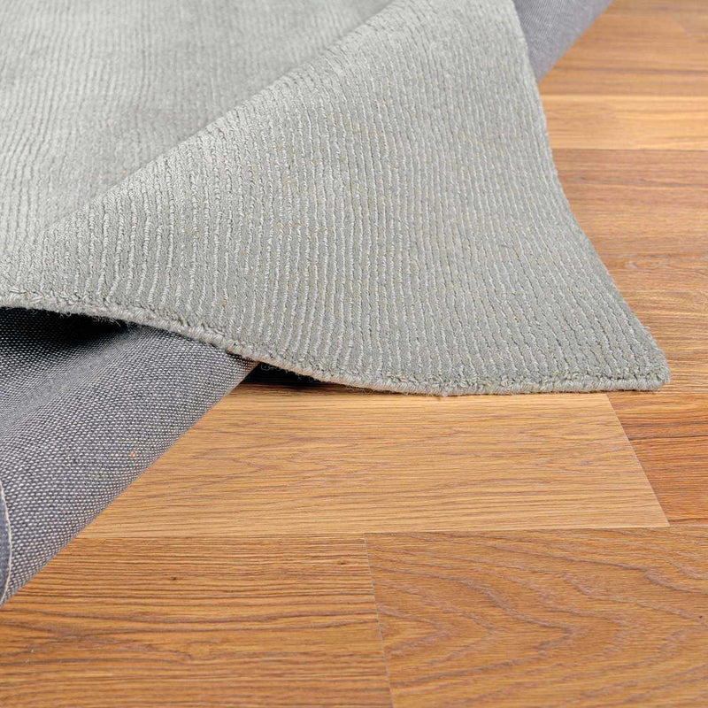 Brockton Solid Wool Area Light Gray Rug-Boutique Rugs-lobo nosara
