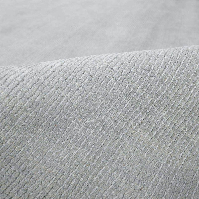 Brockton Solid Wool Area Light Gray Rug-Boutique Rugs-lobo nosara