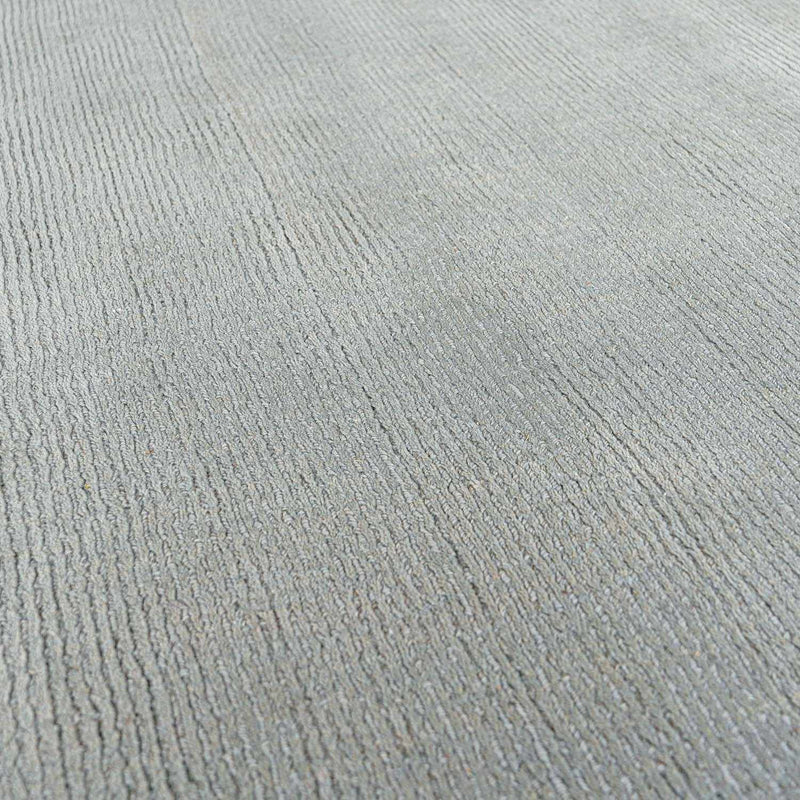 Brockton Solid Wool Area Light Gray Rug-Boutique Rugs-lobo nosara