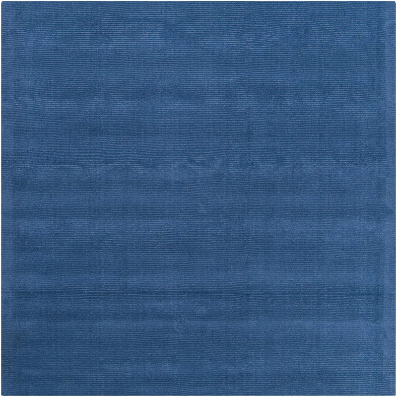 Brockton Solid Wool Blue Area Rug-Boutique Rugs-lobo nosara