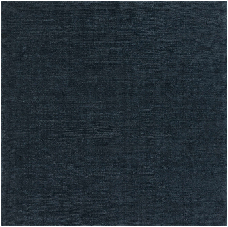 Brockton Solid Wool Dark Blue Area Rug-Boutique Rugs-lobo nosara