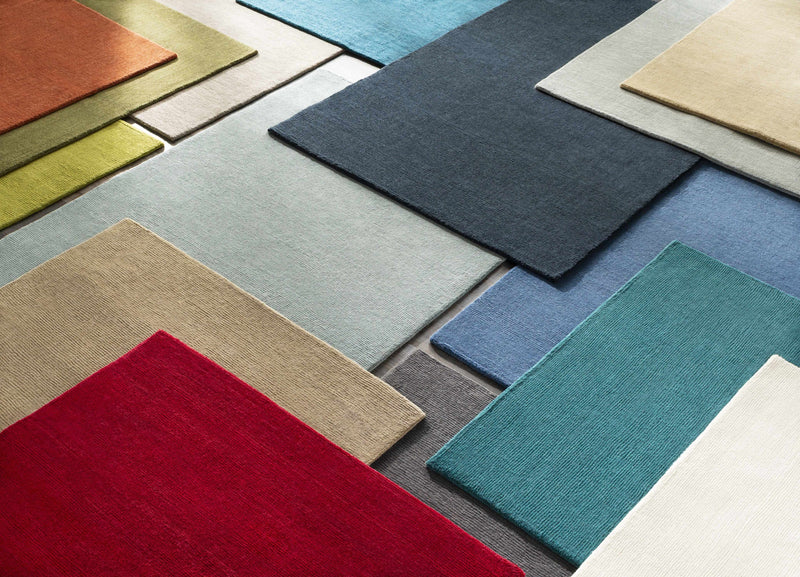 Brockton Solid Wool Gray Area Rug-Boutique Rugs-lobo nosara