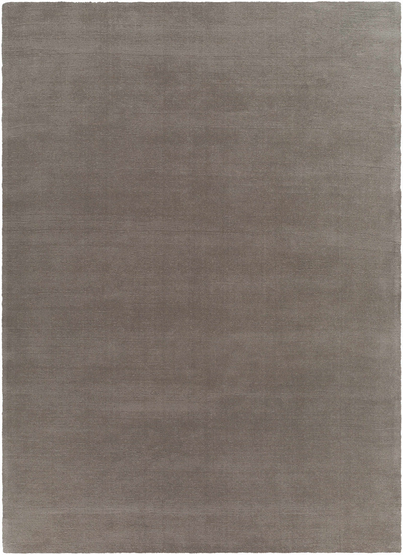 Brockton Solid Wool Gray Area Rug-Boutique Rugs-lobo nosara
